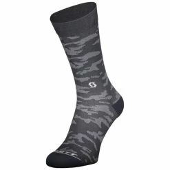 Bikediscount Scott Trail Camo Crew Sock Dark Grey/white