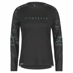 Bikediscount Scott Trail Contessa Sign.Damen-Shirt L/sl Black