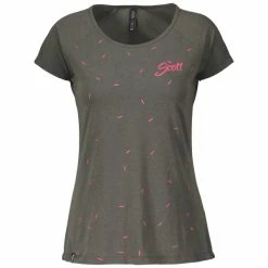 Bikediscount Scott Trail Flow DRI Damen-Shirt S/sl Dark Grey/azalea Pink