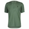 Bikediscount Scott Trail Flow ZIP Shirt S/sl Smoked Green